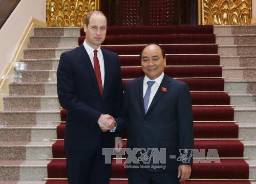 Thủ tướng Nguyễn Xuân Phúc tiếp Hoàng tử Anh William ảnh 1